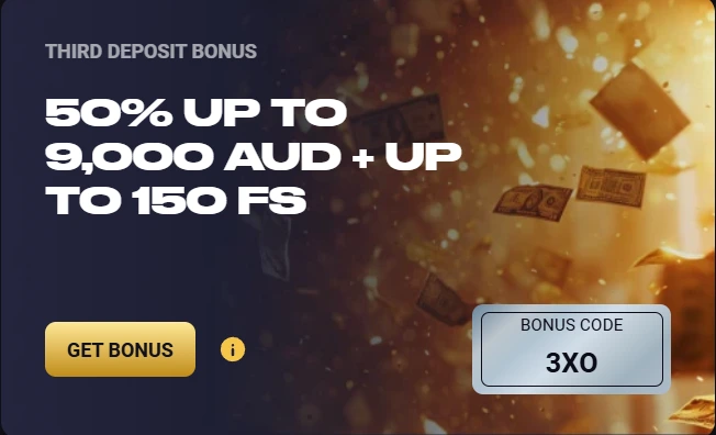 Roll XO New Zealand - Third Deposit Bonus